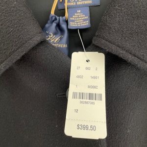 Brooks Brothers Wool Black Coat
